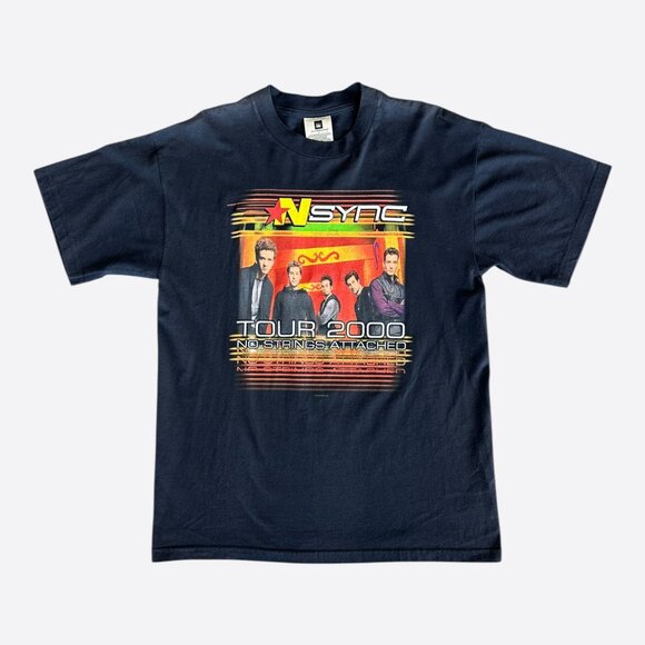 Vintage Black NSYNC No Strings Attached Tour T-Shirt
